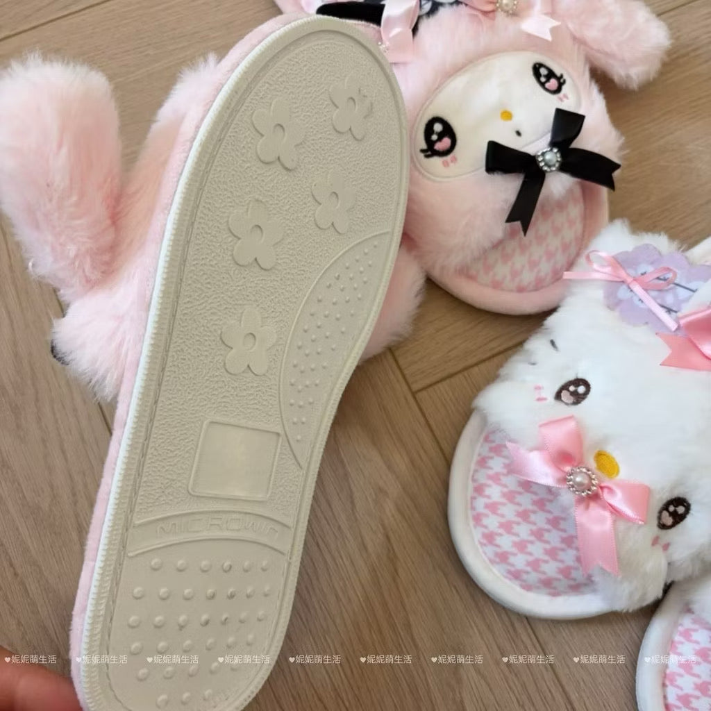 Ultra-plush character slippers