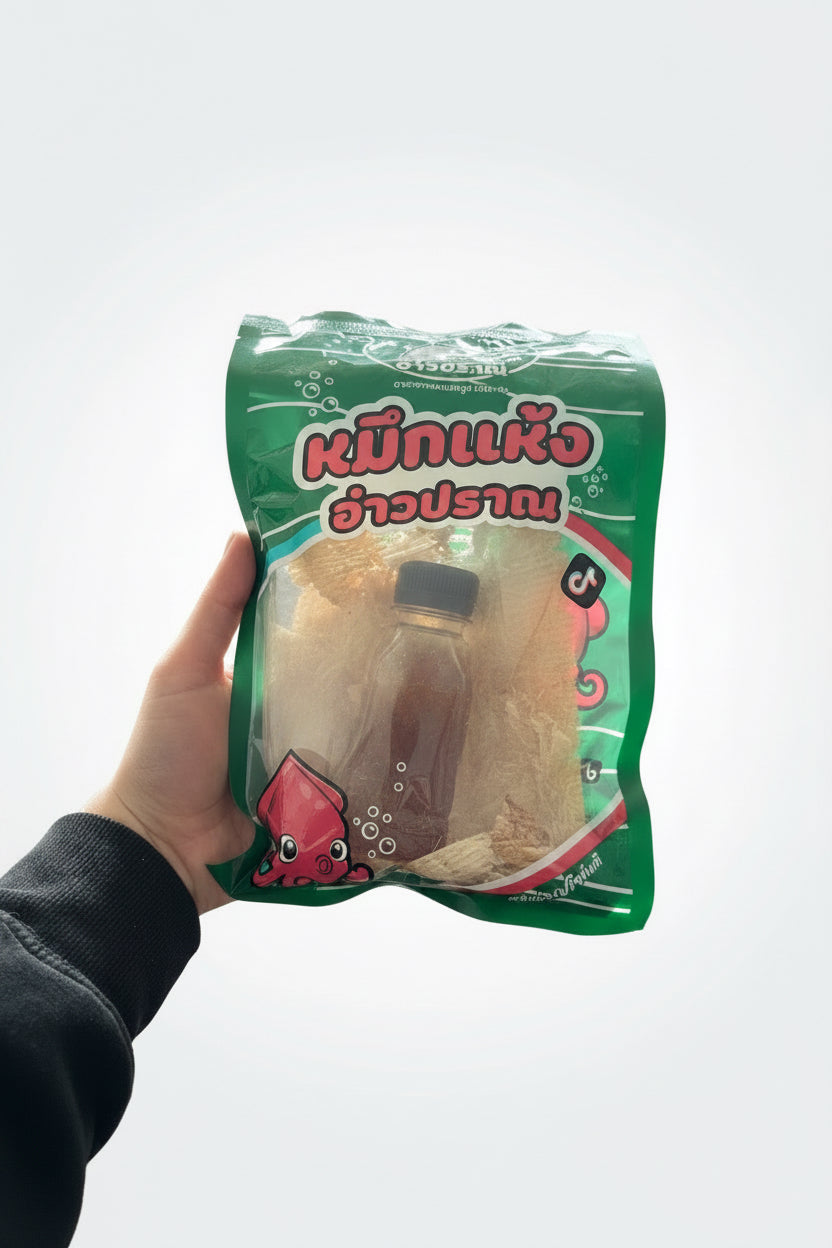 Pranburi Thai Sun-Dried Squid Snack Set (with Dipping Sauce)