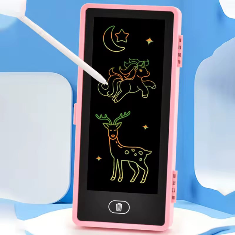 Multifunctional LCD Drawing Tablet Pencil Case with Built-In Writing Board