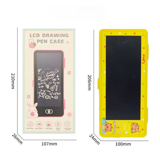 Multifunctional LCD Drawing Tablet Pencil Case with Built-In Writing Board