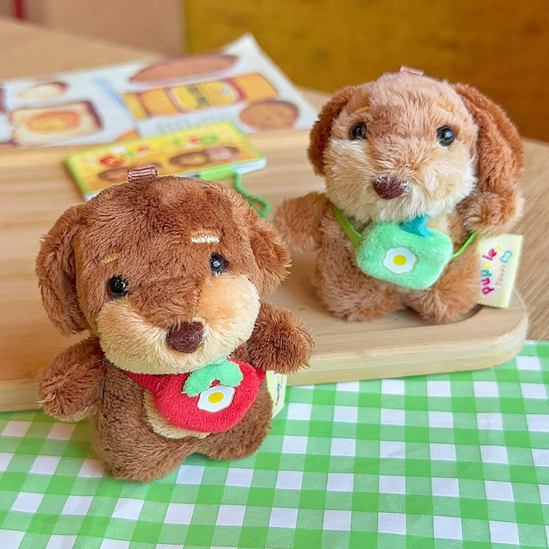 Matching Magnetic Plush Puppy Keychain Set – Cute Stuffed Animal Best Friend & Couple Bag Charm