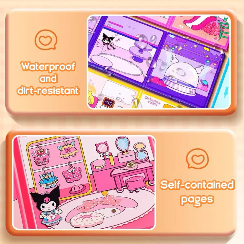 Sanrio Magnetic Quiet Book & Dress-Up Play Set