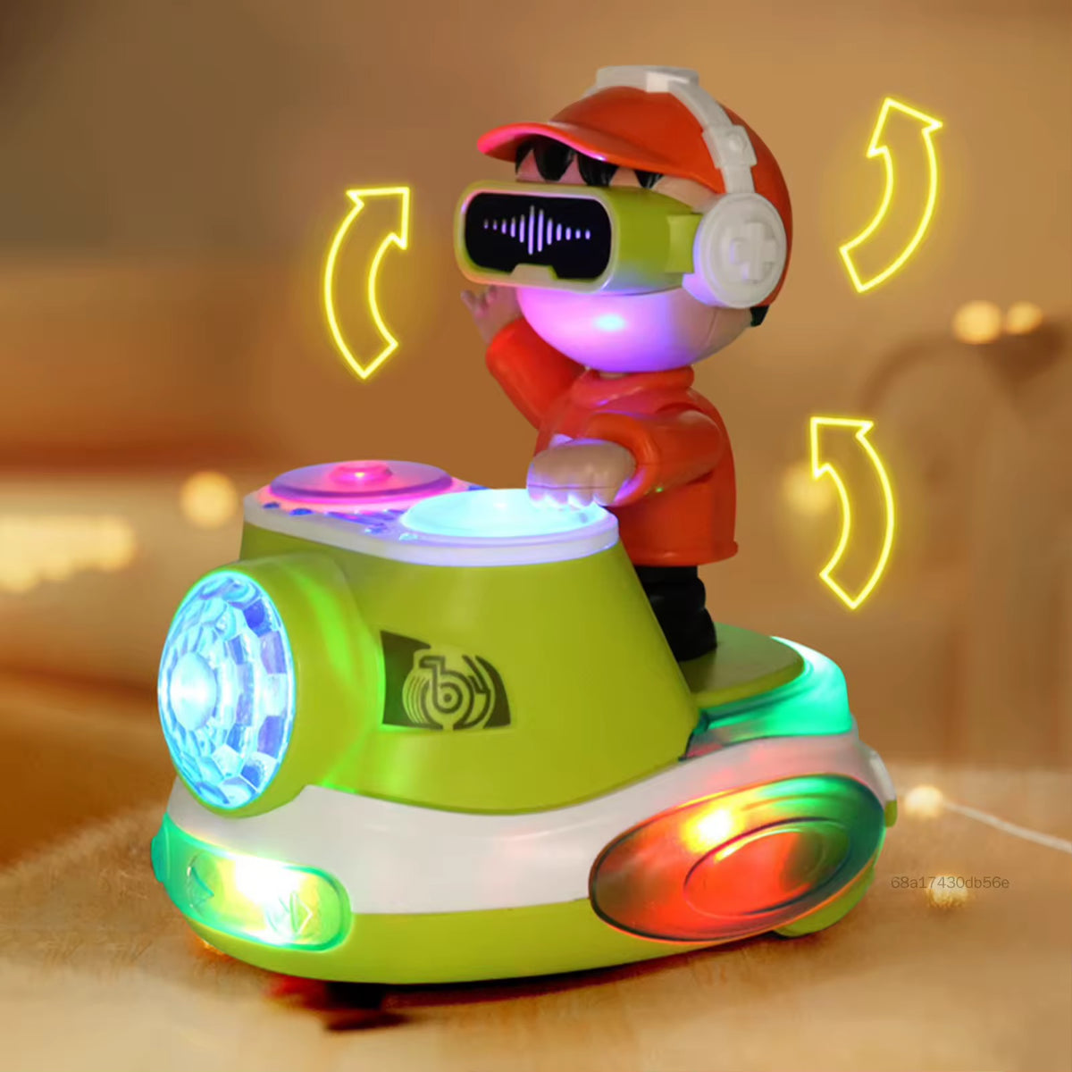 DiDai DJ Coco Interactive Musical DJ Deck Toy with Lights & Sound Effects โ Electronic Music Mixer Figure