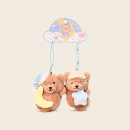 Bella Dream Bear Plush Toy Magnetic Keychain – Sweet Dreams Collection Hanging Stuffed Animal