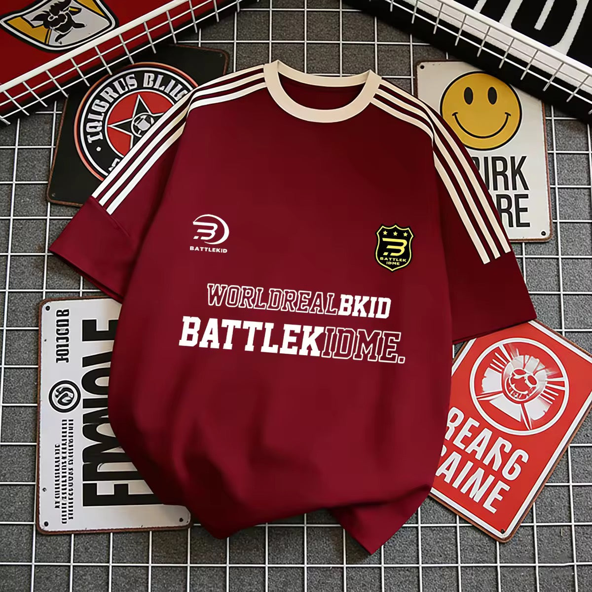 Battle Me Oversized Streetwear Graphic Jersey Tee