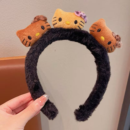 Plush Kitty Trio Headband