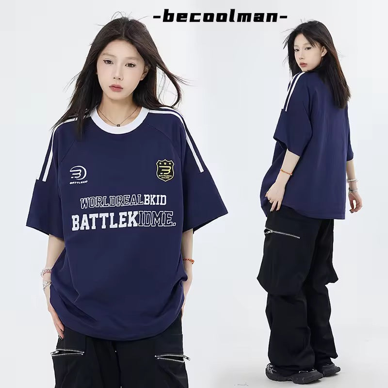Battle Me Oversized Streetwear Graphic Jersey Tee