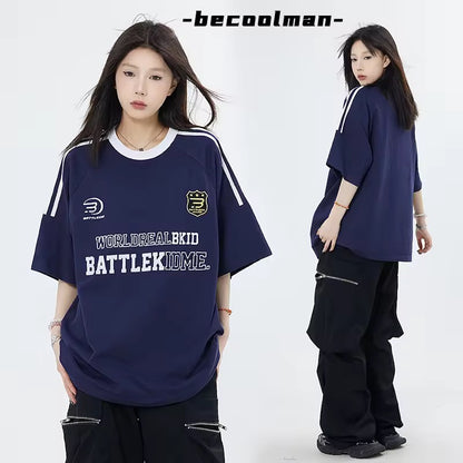 Battle Me Oversized Streetwear Graphic Jersey Tee