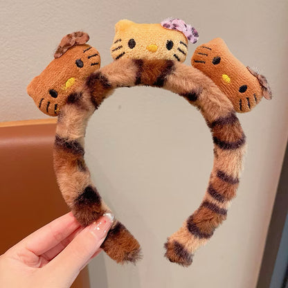 Plush Kitty Trio Headband