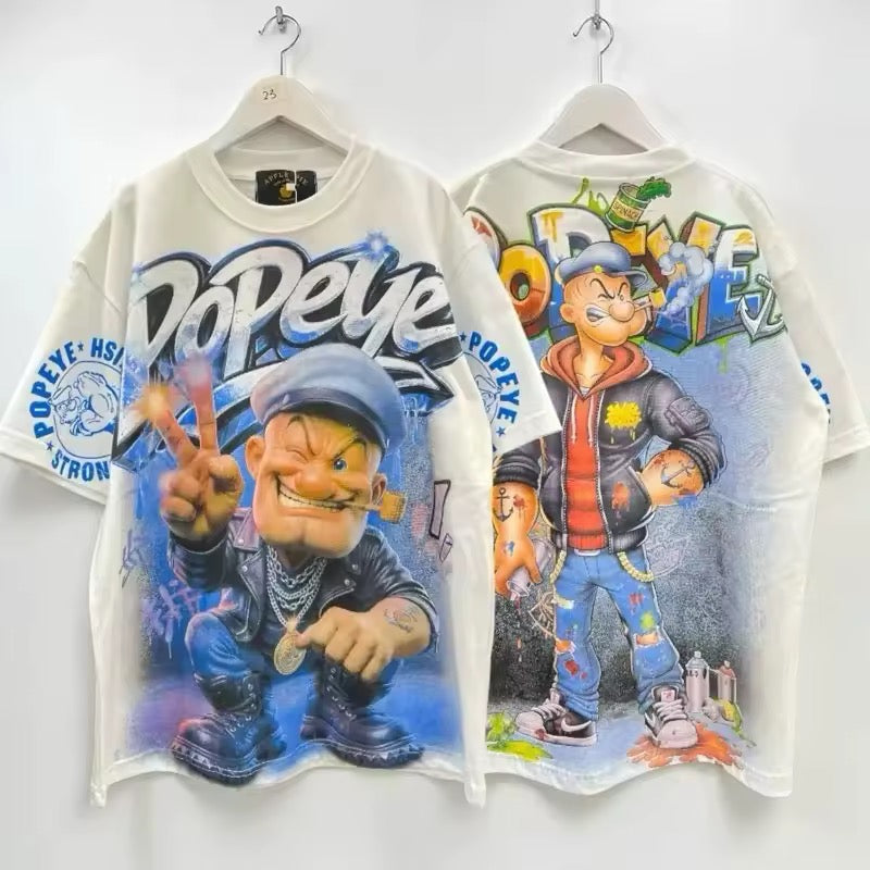 Oversized Popeye Streetwear T-Shirt