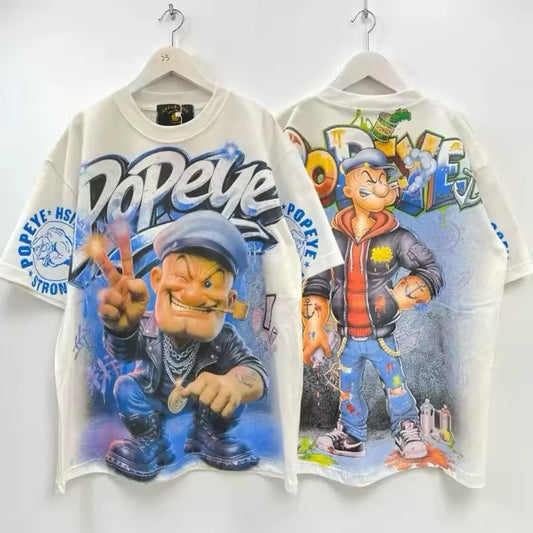 Oversized Popeye Streetwear T-Shirt
