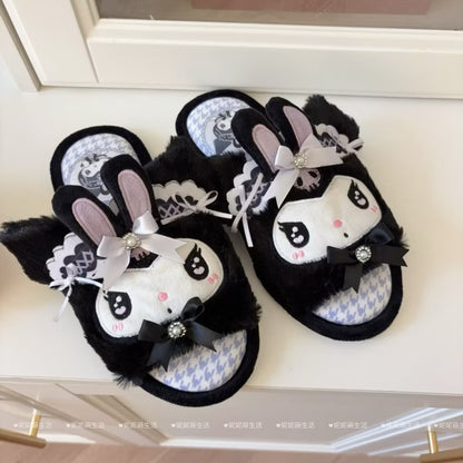 Ultra-plush character slippers