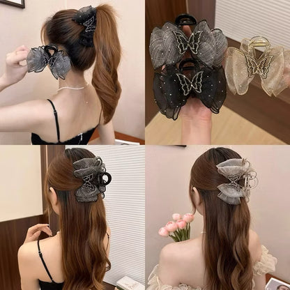 Shimmer Butterfly Tulle Hair Claw
