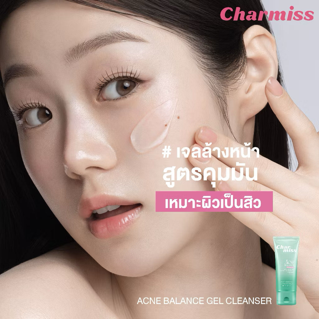 Charmiss Acne Balance Gentle Gel Cleanser for Oily and Acne-Prone Skin – Clears Pores & Controls Excess Oil
