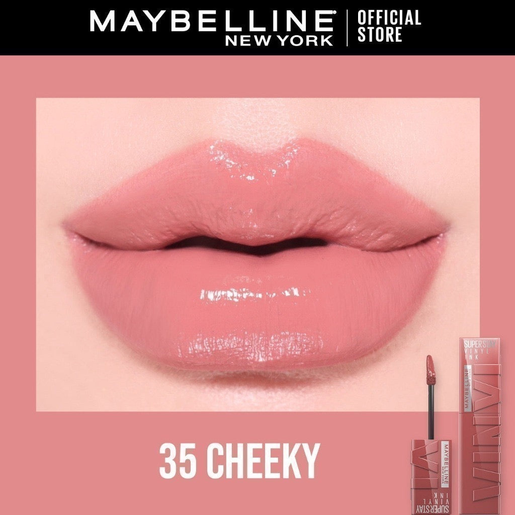 Maybelline Super Stay Vinyl Ink Liquid Lipstick | 16HR Wear, Transfer-Proof & Shine Finish