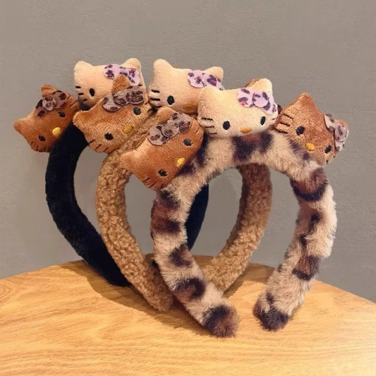 Plush Kitty Trio Headband
