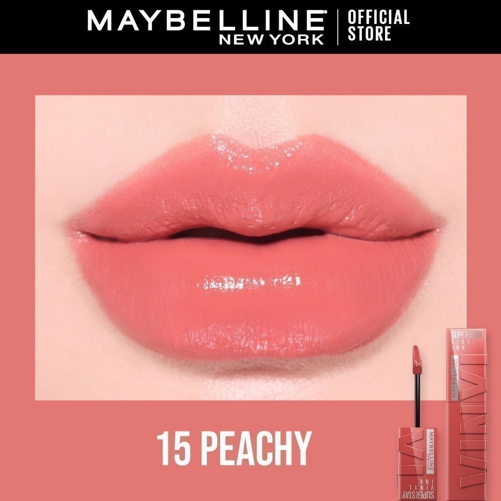 Maybelline Super Stay Vinyl Ink Liquid Lipstick | 16HR Wear, Transfer-Proof & Shine Finish