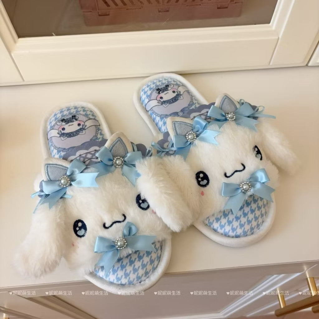 Ultra-plush character slippers