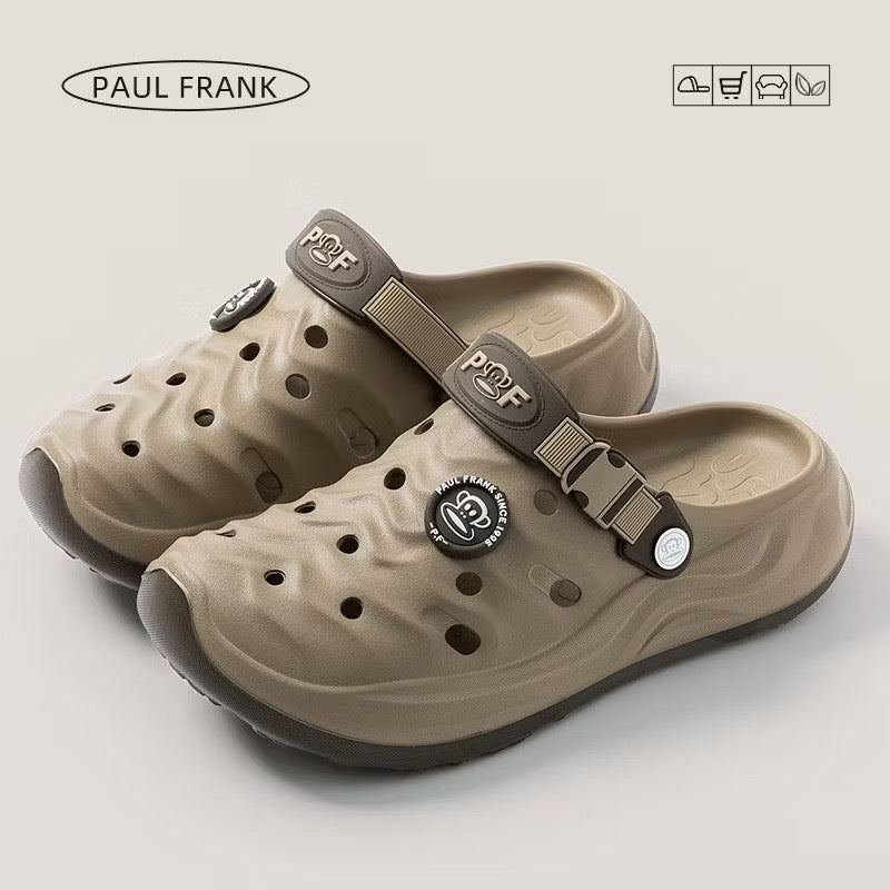 Paul Frank Unisex EVA Platform Clogs | 4cm Thick Sole Casual Sandals, Lightweight Anti-Slip Water Shoes