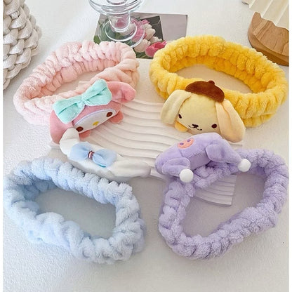 Sanrio headband featuring colorful character design, soft fabric, and playful style perfect for fans of Sanrio characters.
