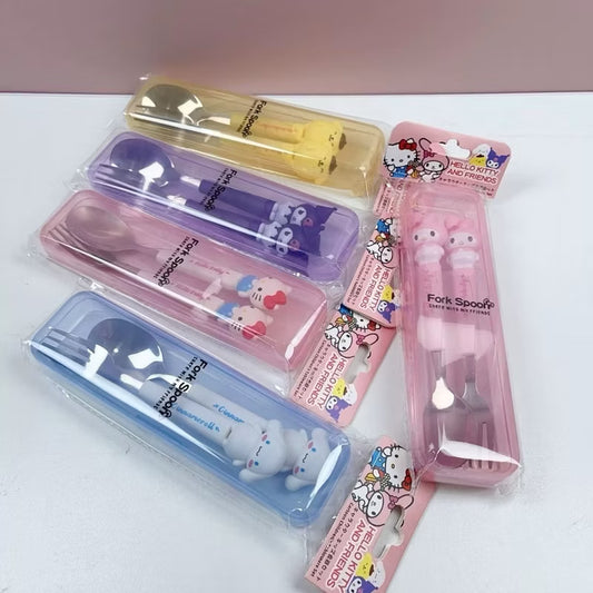 Sanrio Portable Spoon & Fork Set