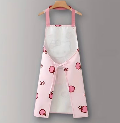 Sanrio Style Pink Kitty Pocket Apron