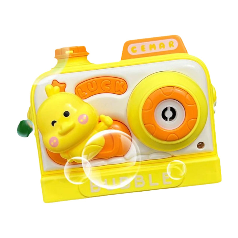 Cute Duck Bubble Camera Toy with Lights and Music (Automatic Bubble Blower)
