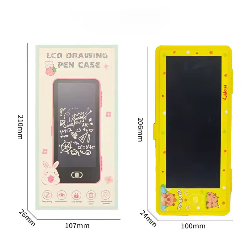 Multifunctional LCD Drawing Tablet Pencil Case with Built-In Writing Board
