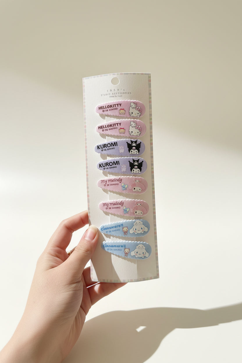 Sanrio Soft Girl Pastel Hair Clip Pack