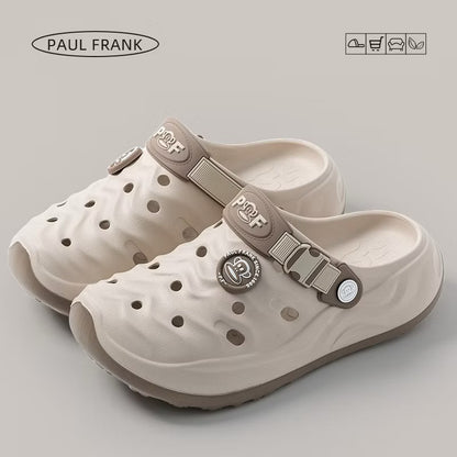 Paul Frank Unisex EVA Platform Clogs | 4cm Thick Sole Casual Sandals, Lightweight Anti-Slip Water Shoes