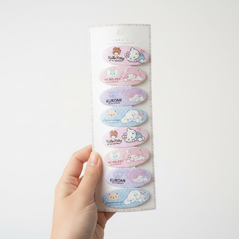 Sanrio Soft Girl Pastel Hair Clip Pack