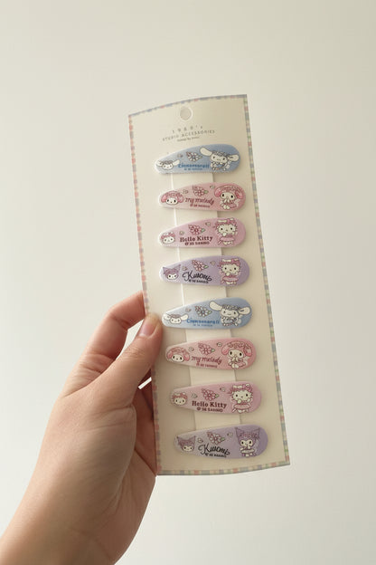 Sanrio Soft Girl Pastel Hair Clip Pack