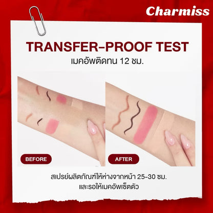 Charmiss Perfect Heart Matte Finish Setting Spray 50ml – Long-Lasting 12-Hour Makeup Fixer, Oil Control & Hydrating Hydro Powder