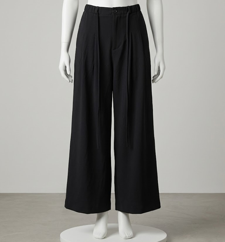 Wide-leg trousers from Kxh Official Store with a relaxed drape, featuring a stylish and comfortable fit for casual or elegant wear.