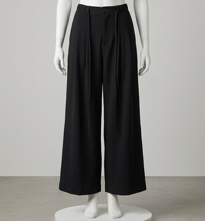 Wide-leg trousers from Kxh Official Store with a relaxed drape, featuring a stylish and comfortable fit for casual or elegant wear.