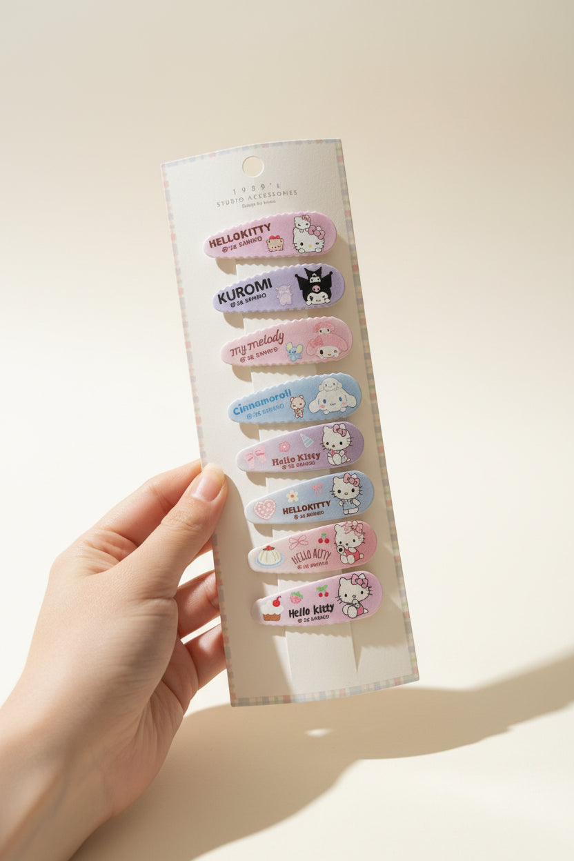 Sanrio Soft Girl Pastel Hair Clip Pack