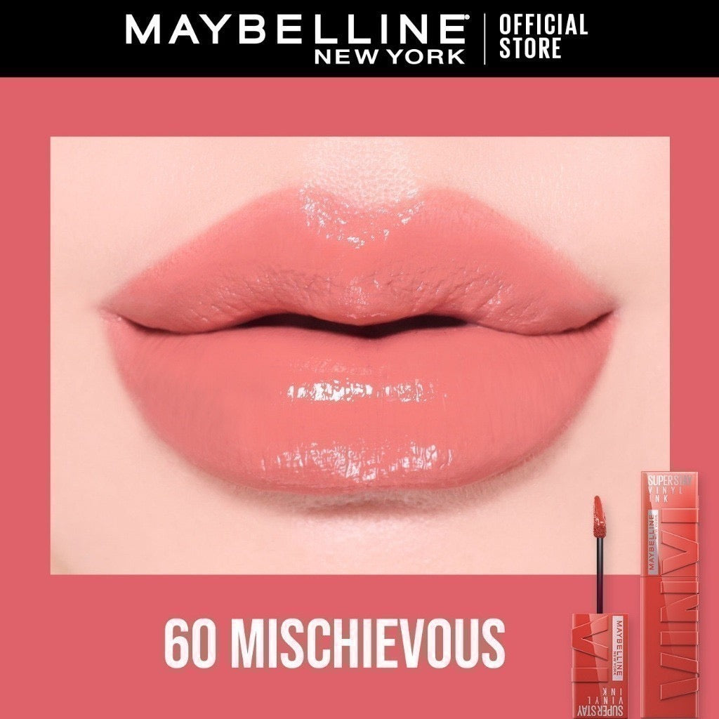 Maybelline Super Stay Vinyl Ink Liquid Lipstick | 16HR Wear, Transfer-Proof & Shine Finish