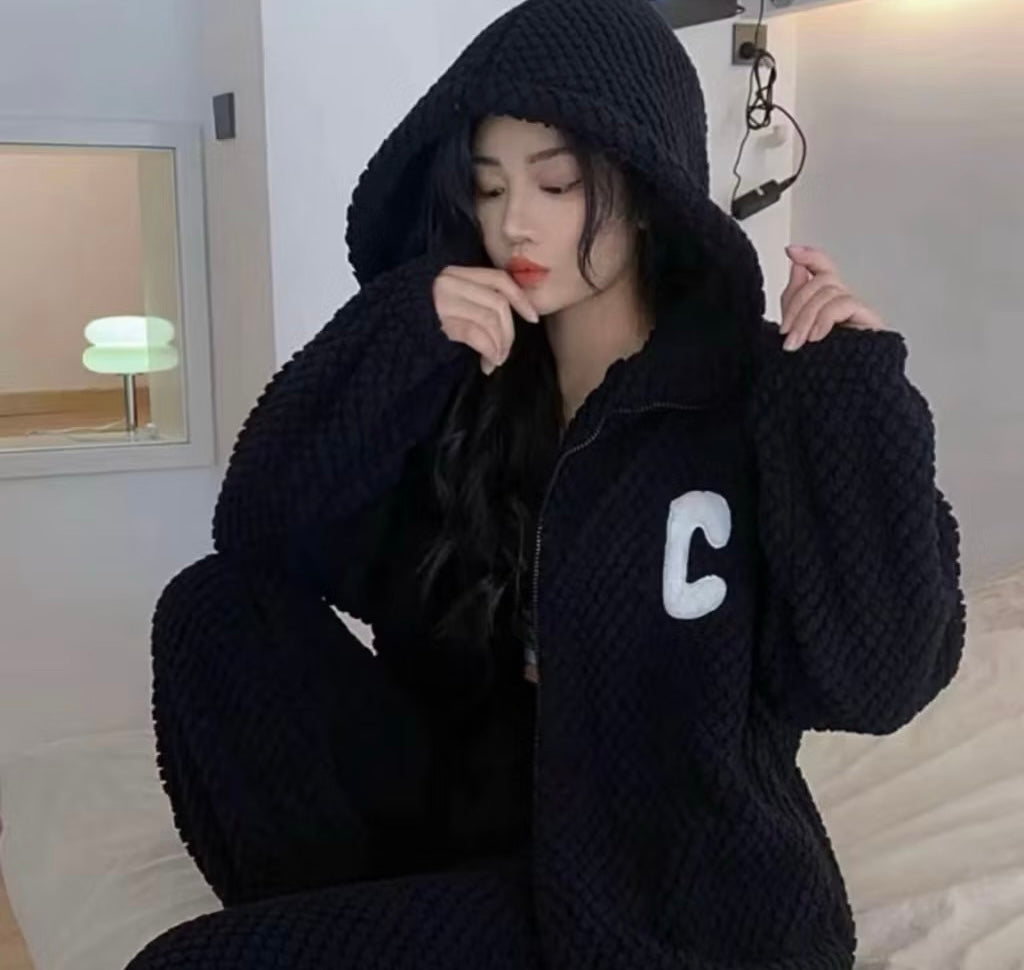 Kxh Official Store Cloud Nine hooded two-piece set with matching hoodie and jogger pants, casual streetwear style.