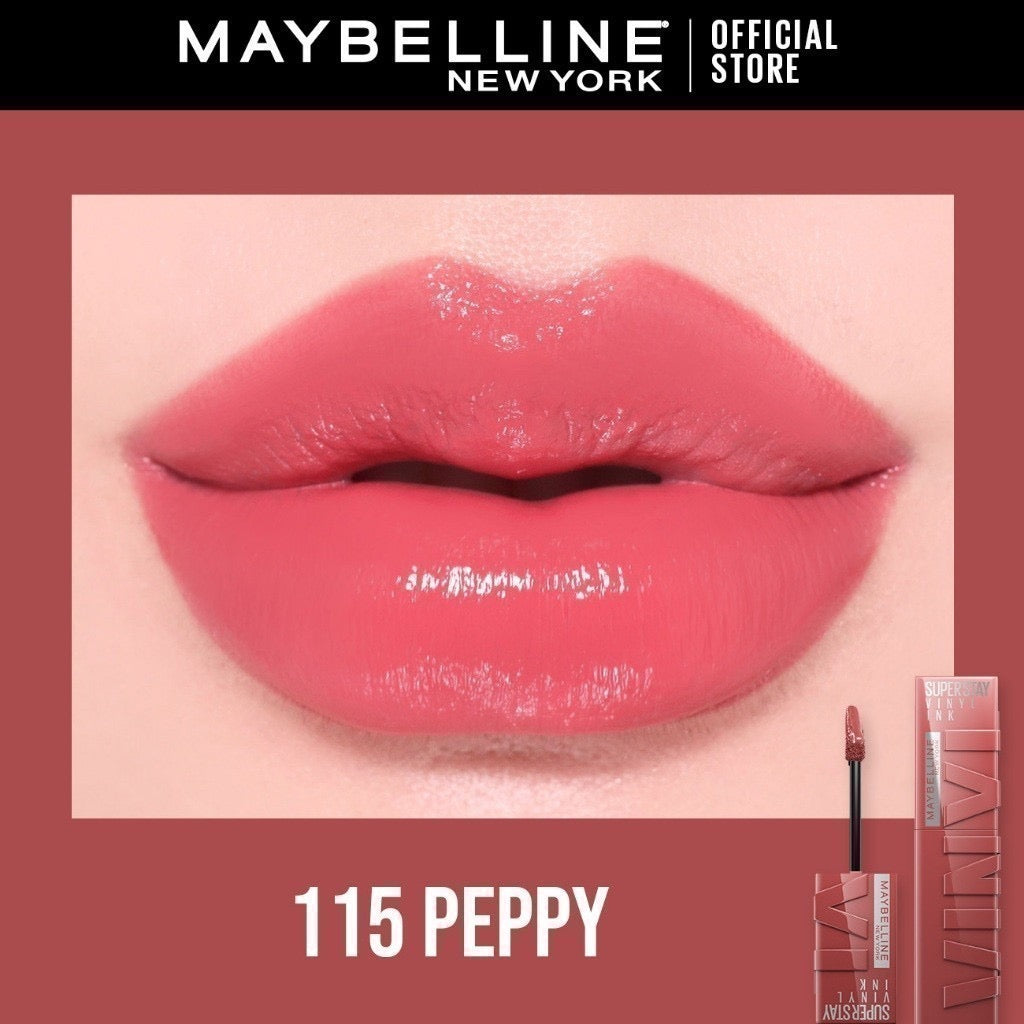 Maybelline Super Stay Vinyl Ink Liquid Lipstick | 16HR Wear, Transfer-Proof & Shine Finish