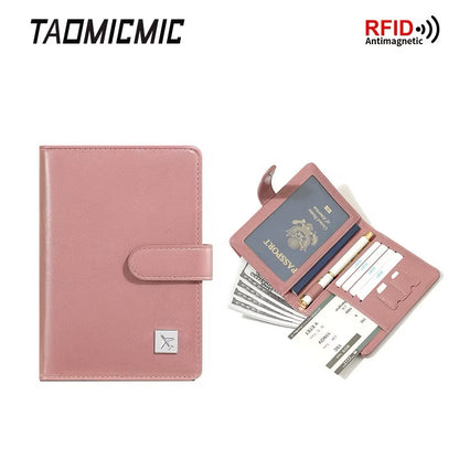 Multi-Functional Leather Passport Holder & Travel Organizer