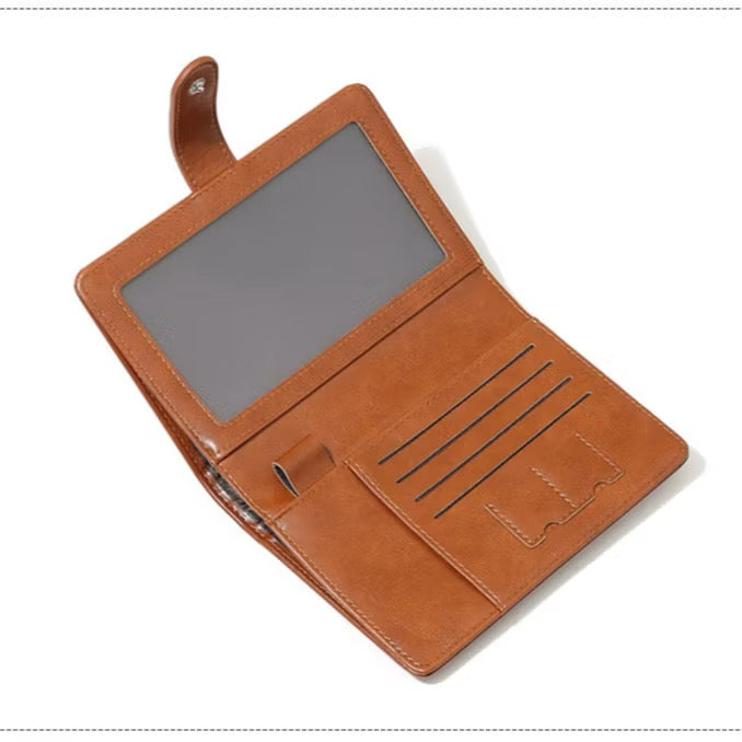 Multi-Functional Leather Passport Holder & Travel Organizer