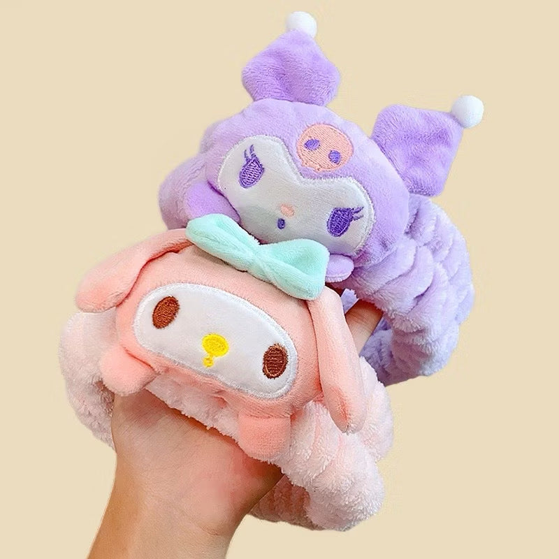 Sanrio headband by Kxh Official Store featuring colorful character designs and soft fabric for comfortable wear.