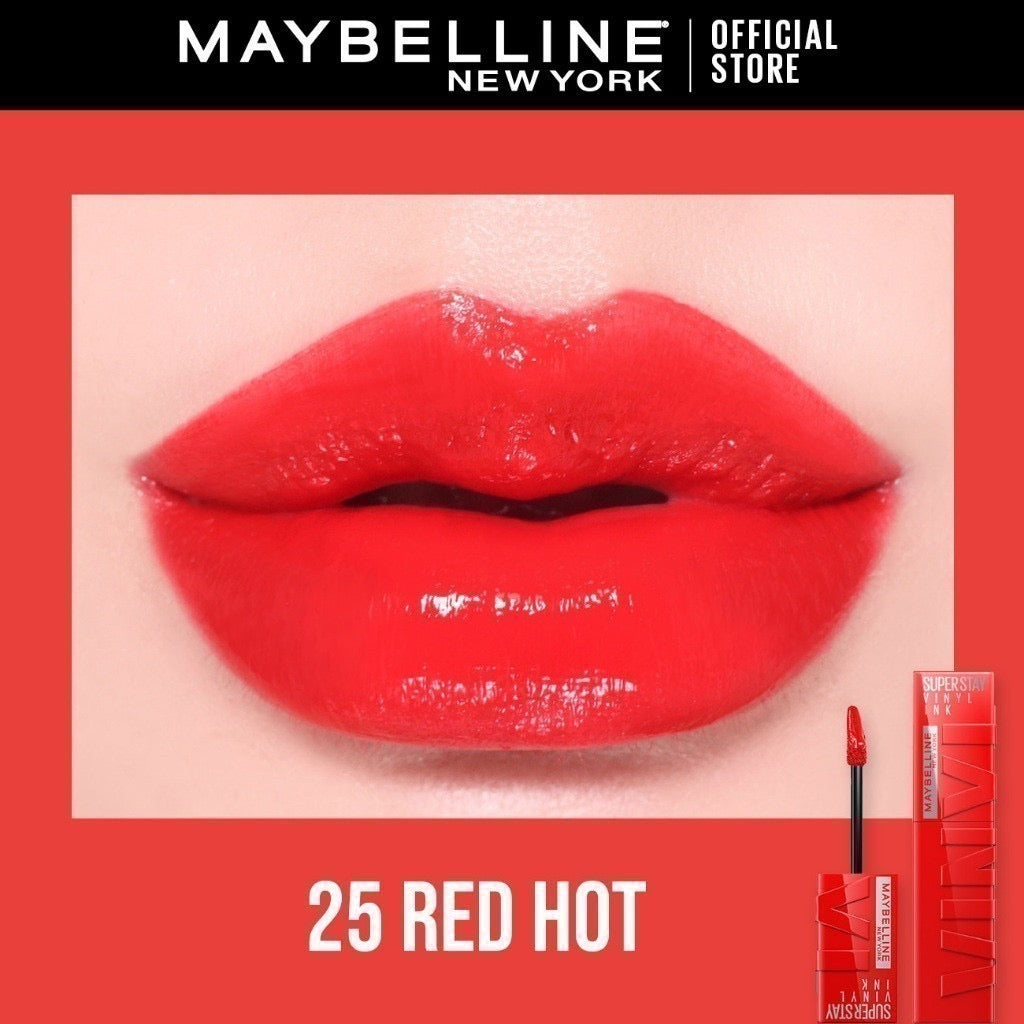 Maybelline Super Stay Vinyl Ink Liquid Lipstick | 16HR Wear, Transfer-Proof & Shine Finish