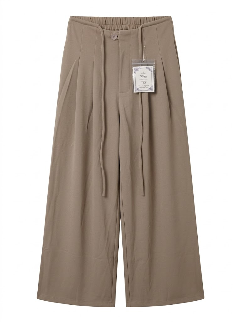 Wide-leg trousers from Kxh Official Store featuring an effortless drape and relaxed fit in a stylish, flowy fabric.