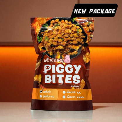 PIGGY BITES Crispy & Fluffy Pork Rinds Tom Yum Paste
