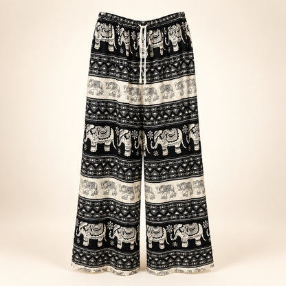 Plus Size Unisex Thai Elephant Harem Pants – Lightweight Bohemian Yoga & Lounge Pants