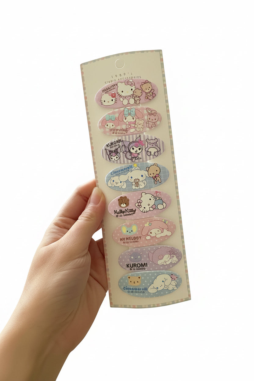 Sanrio Soft Girl Pastel Hair Clip Pack