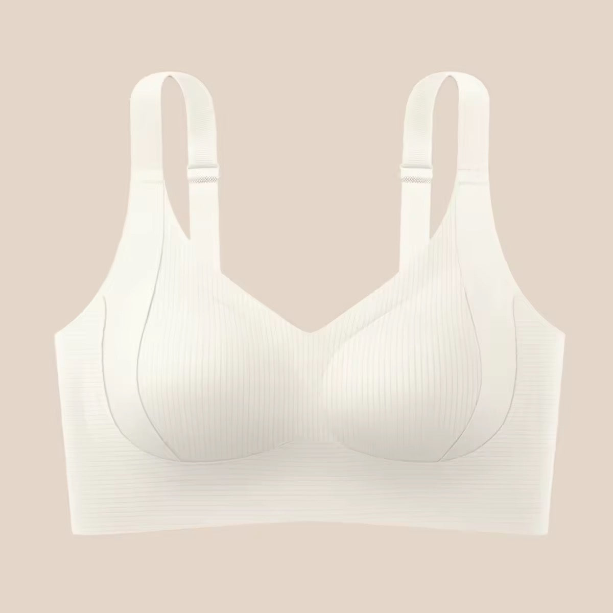 Seamless ribbed bralette from Kxh Official Store featuring soft fabric, snug fit, and stylish ribbed texture for comfortable wear.