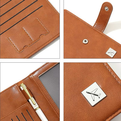 Multi-Functional Leather Passport Holder & Travel Organizer