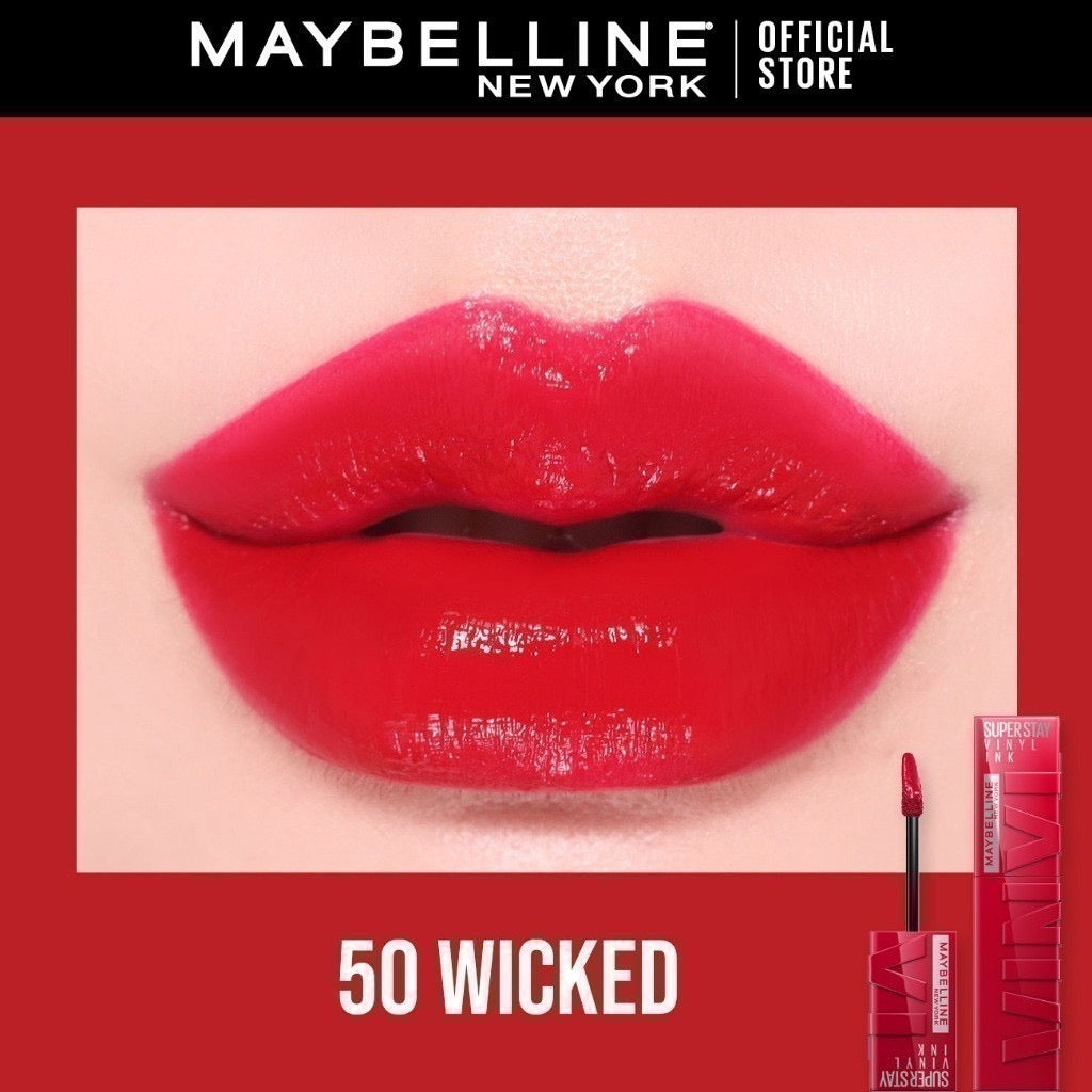 Maybelline Super Stay Vinyl Ink Liquid Lipstick | 16HR Wear, Transfer-Proof & Shine Finish